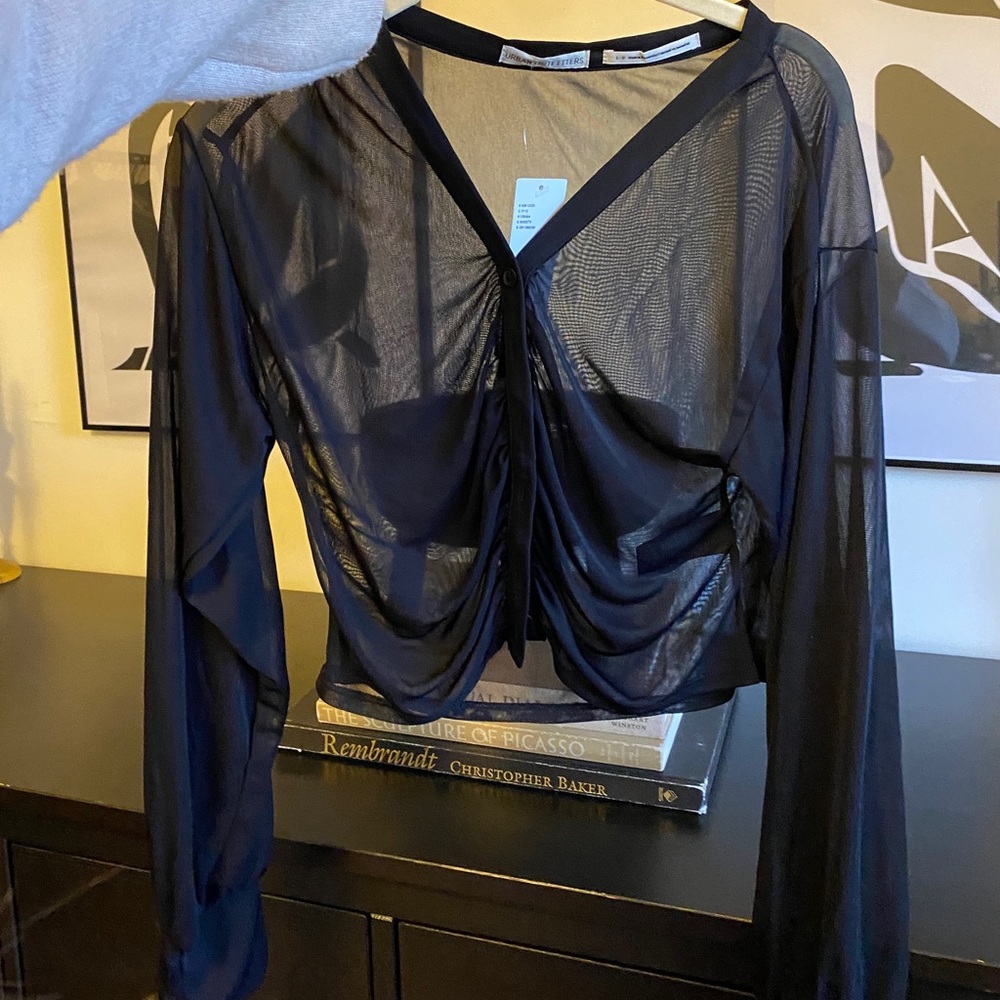 Sheer urban outfitters top